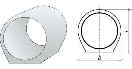 Звено круглое на плоском основании 3КП 9.100 Серия 3.501.1-144